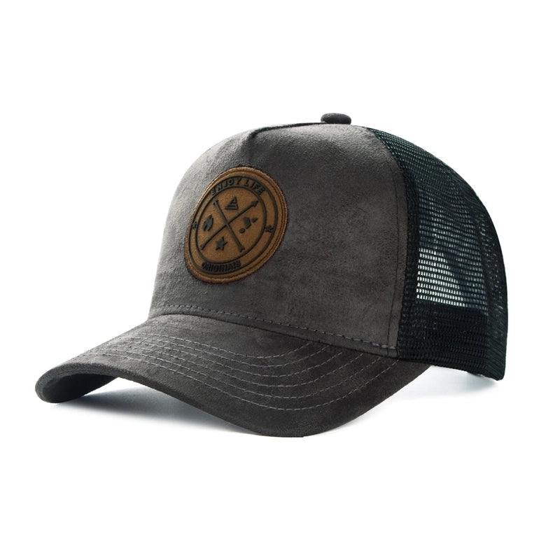 Unisex Minimalist Color Block Star Hollow Out Curved Eaves Baseball Cap