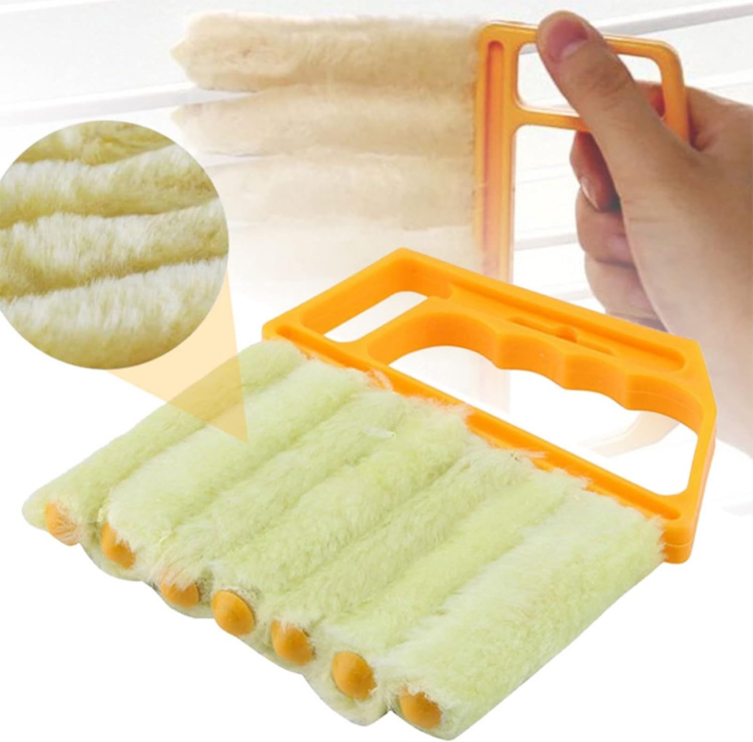 Microfibre Venetian Blinds Brush Window Duster Washable Blinds Cleaning Brush