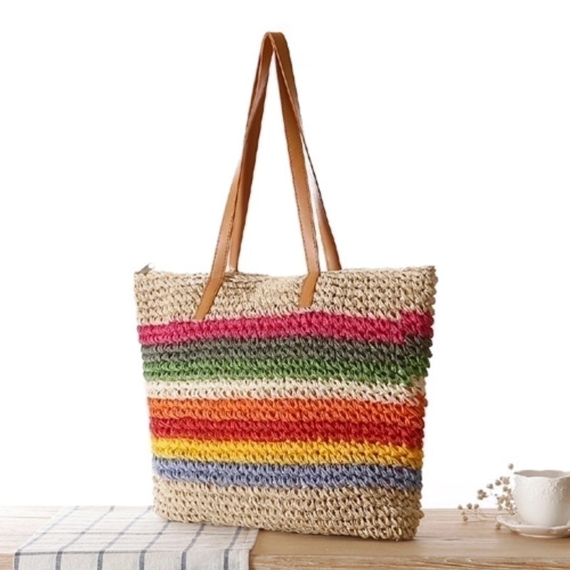 Women's Large Straw Bag Hander Bag