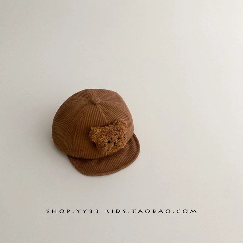 Korean Baby Hat Spring And Autumn Children's Baseball Cap Baby Cap Soft Eaves Sunshade Winter Children's Hat