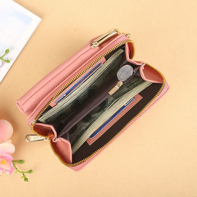 Women's All Seasons Pu Leather Vintage Style Phone Wallets
