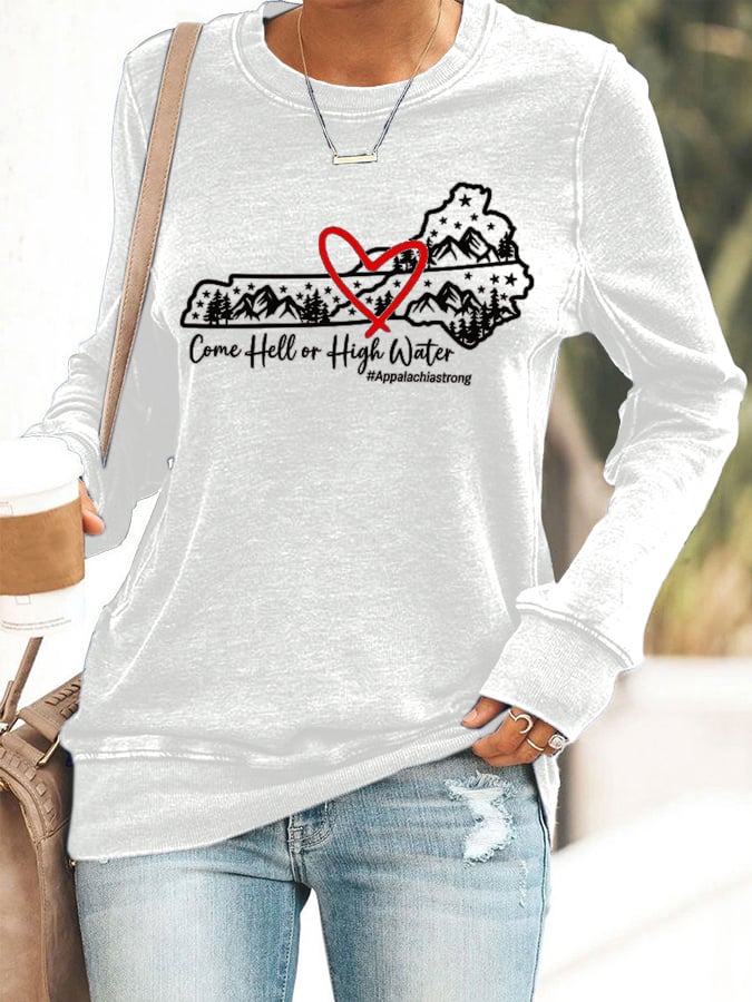 Women'sAppalachia Strong Print Sweatshirt