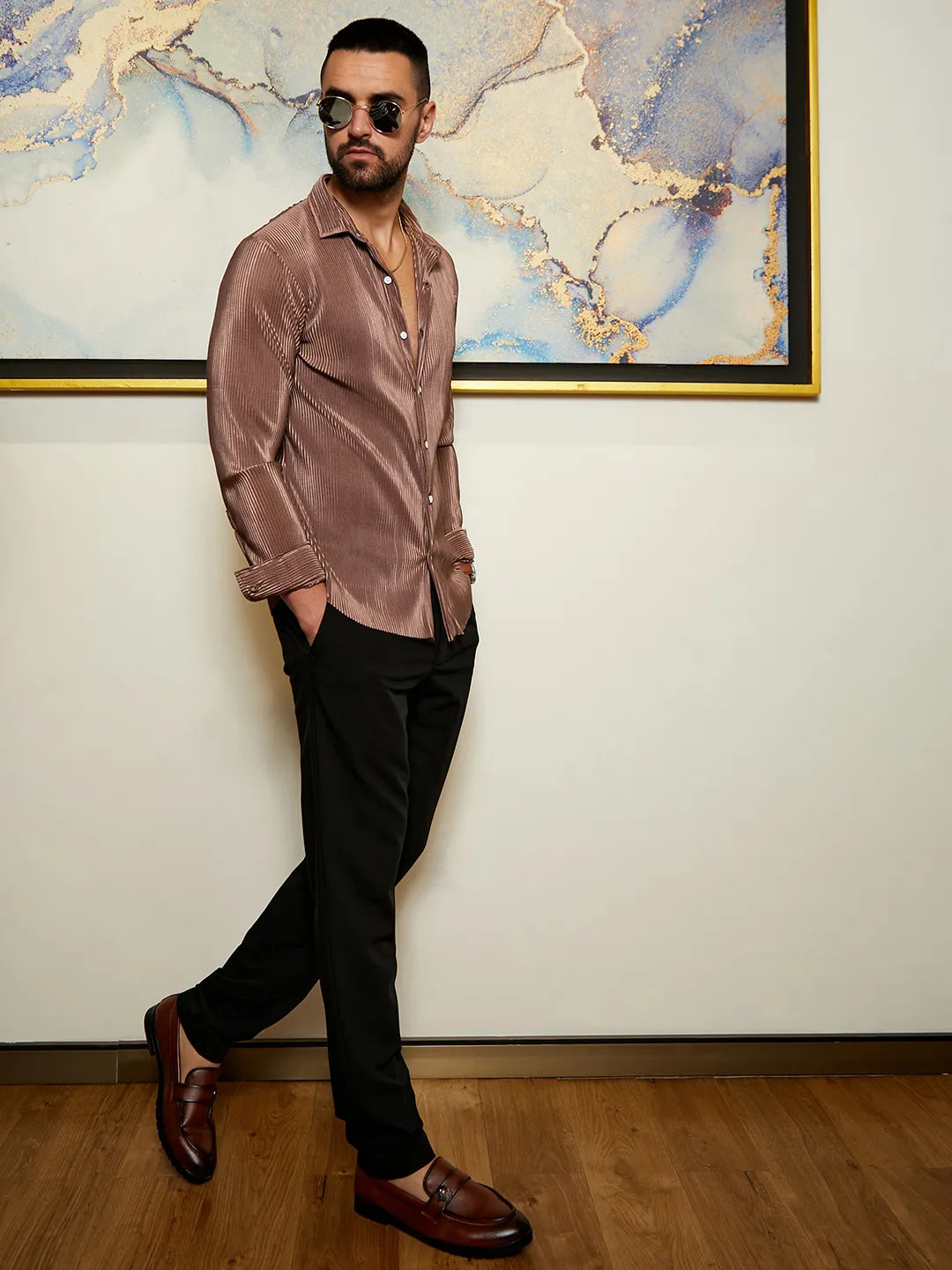 Pleat-Creased Shirt