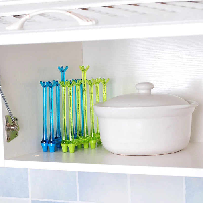 2 pieces Drain Cup Holder. Retractable Cup Drying Rack