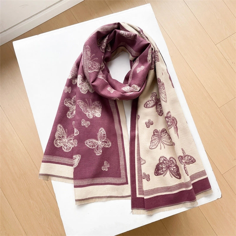 Women's Cute Sweet Butterfly Polyester Scarf