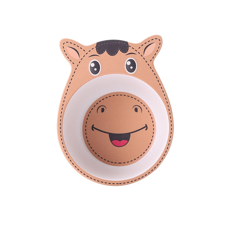 Cute Cartoon Bamboo Fibre Tableware 1 Piece