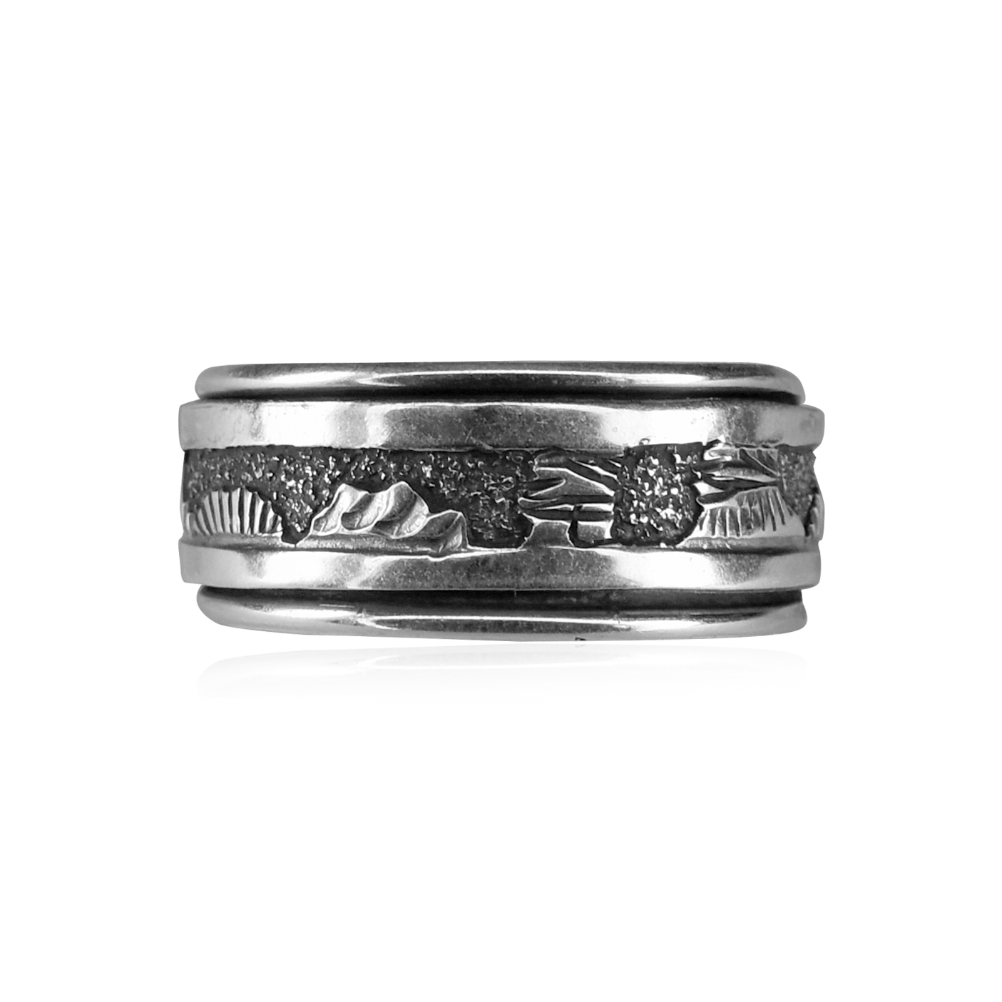 Sterling Silver Spinning Storyteller Ring
