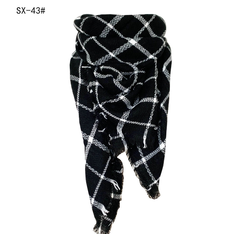 Autumn And Winter Imitation Cashmere Qicaigei Square Scarf Triangular Binder Scarf Women's Neck Warmer Shawl