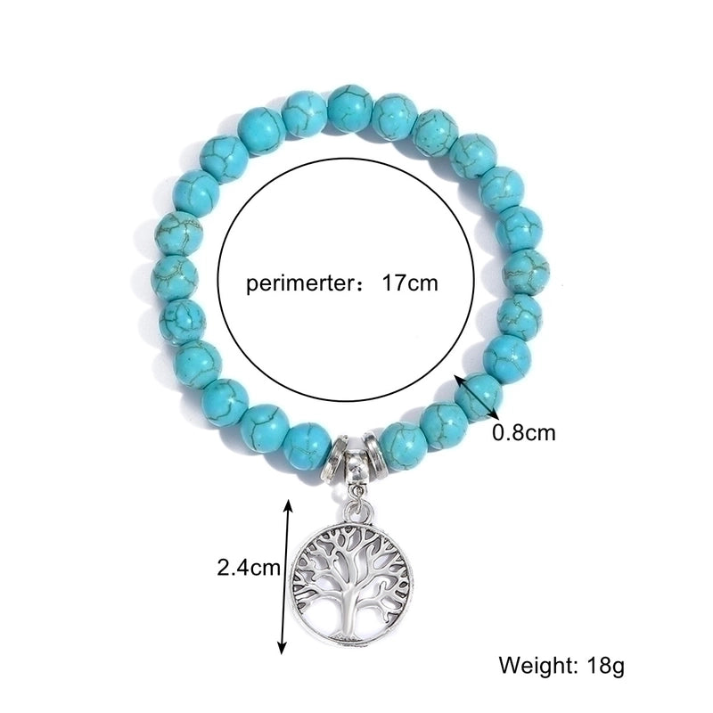 Fashion Starfish Butterfly Turquoise Beaded Women's Bracelets 1 Piece