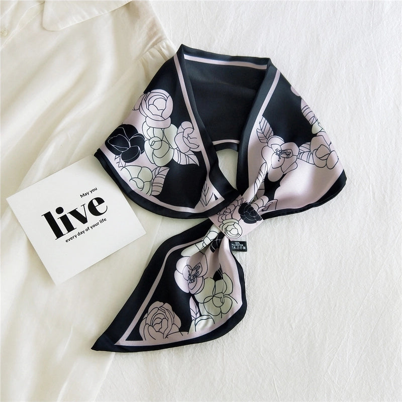 Fashion Printing Small Silk Scarf