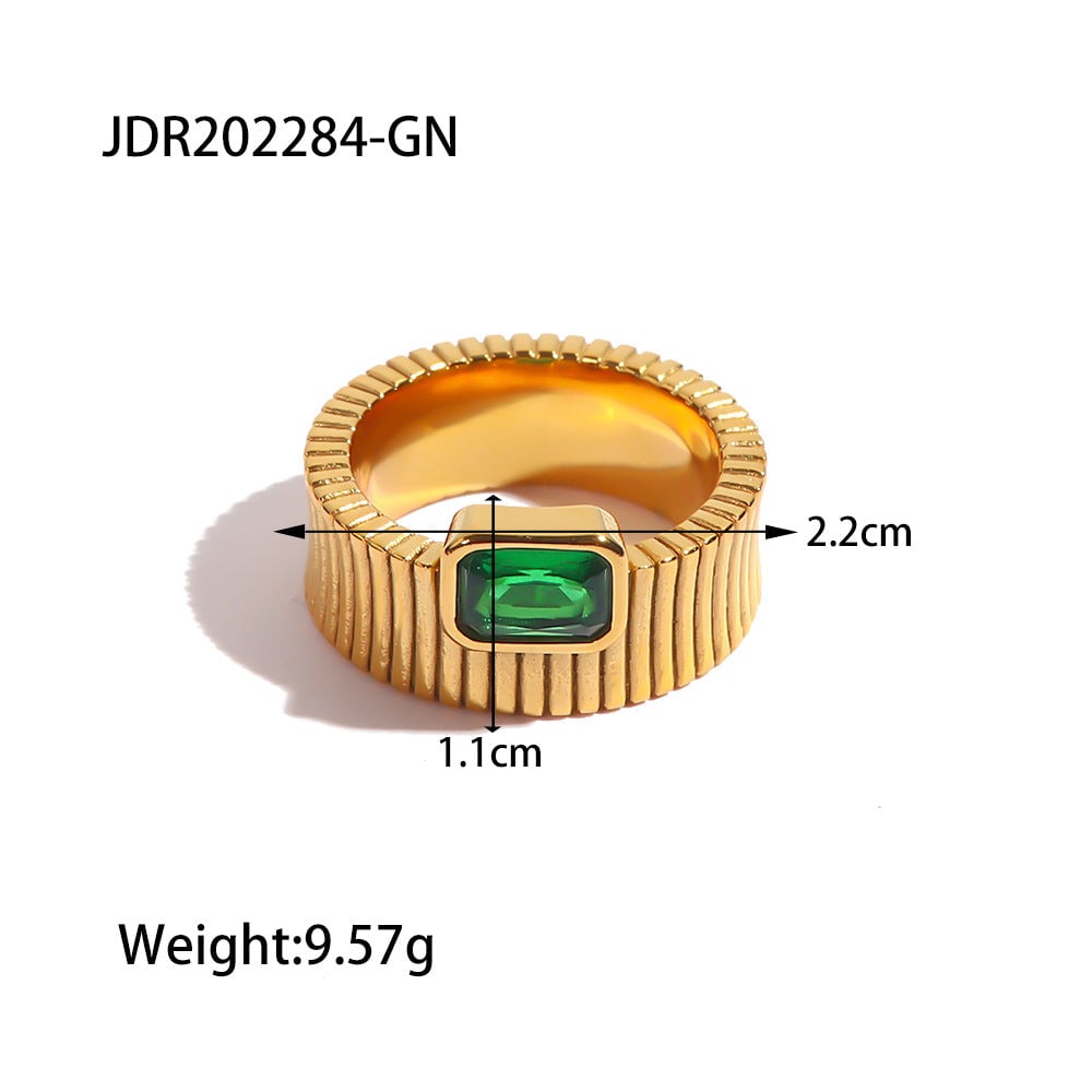 Jie Ding Stainless Steel Ring Titanium Steel Female Niche Design Ring Ring