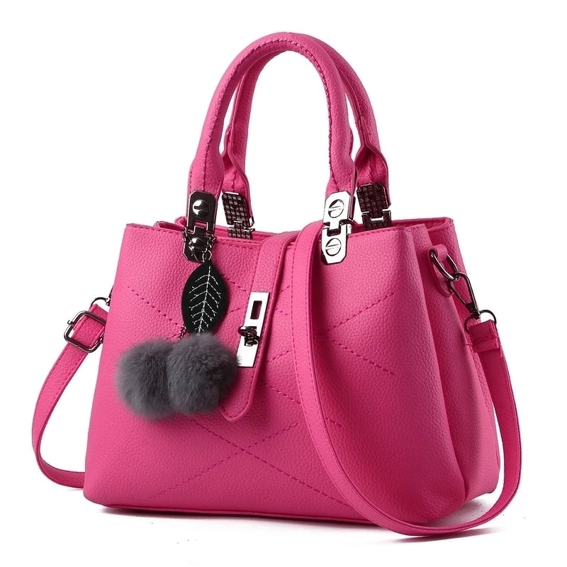 Women's Medium Pu Leather Solid Color Vacation Streetwear Square Zipper Shoulder Bag Handbag Crossbody Bag