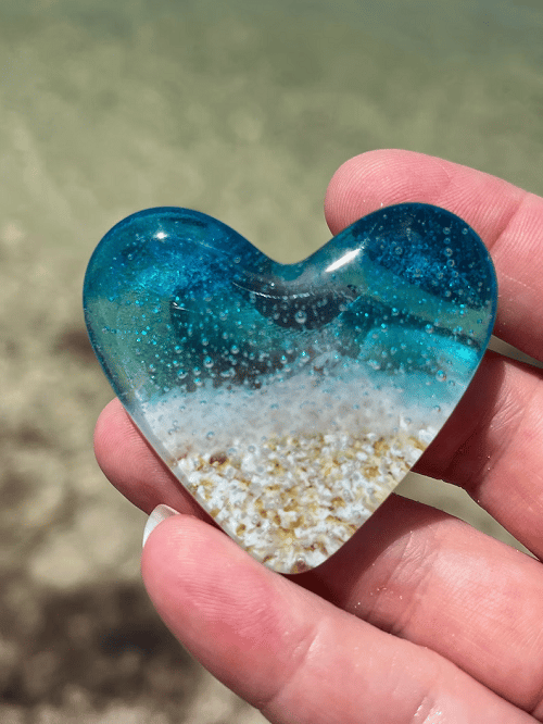 🎁The Best Gift🎁Glass Beach Pocket Heart