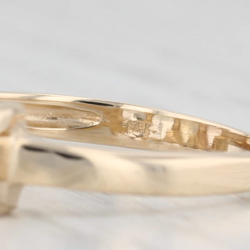 1.80ctw Morganite Aquamarine Heliodore Ring 14k Yellow Gold Size 7