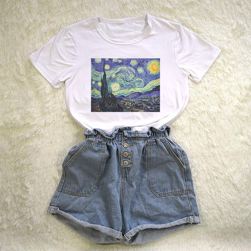 Starry Night Classical Art Tee