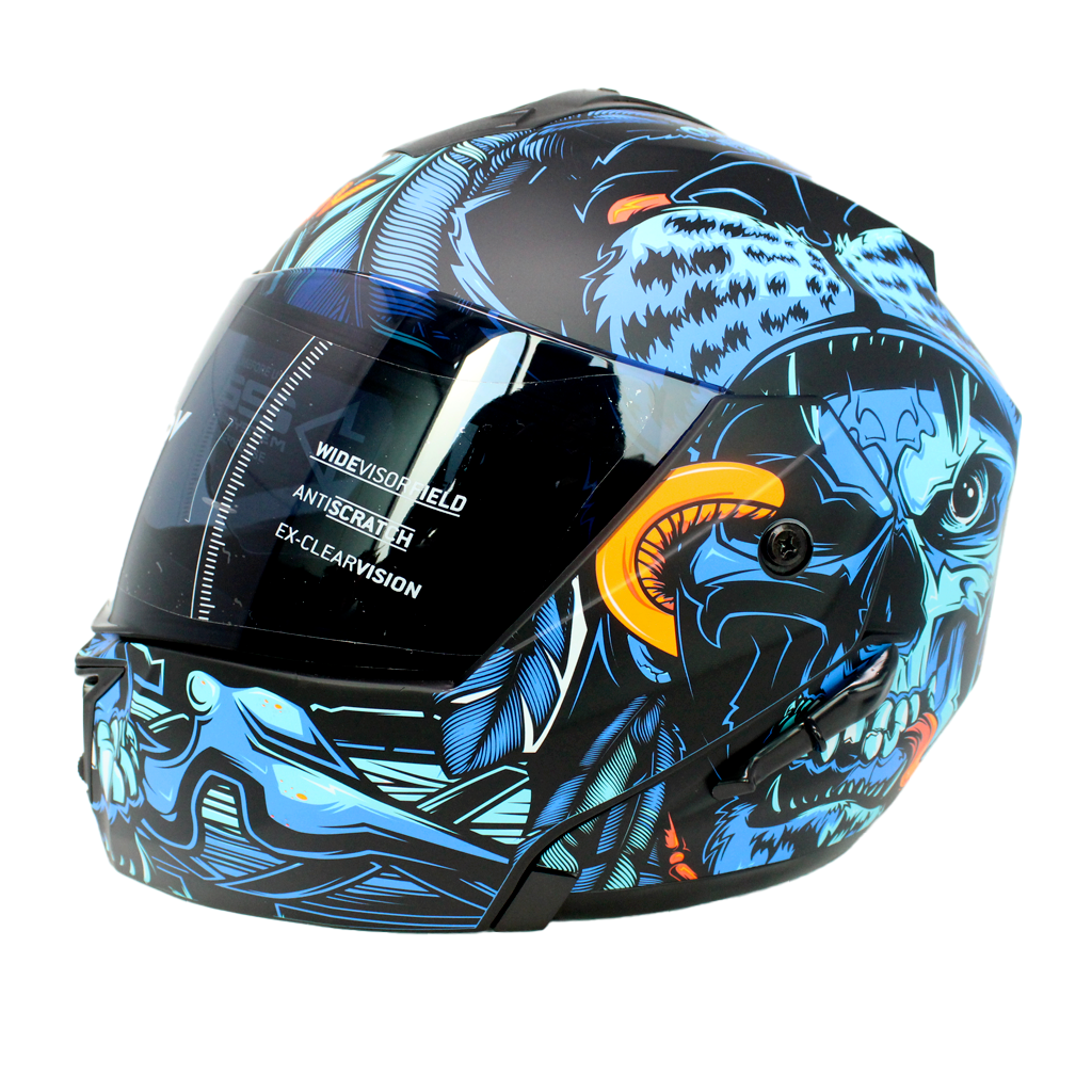 Casco Kov Stealth Tlatoani Azul