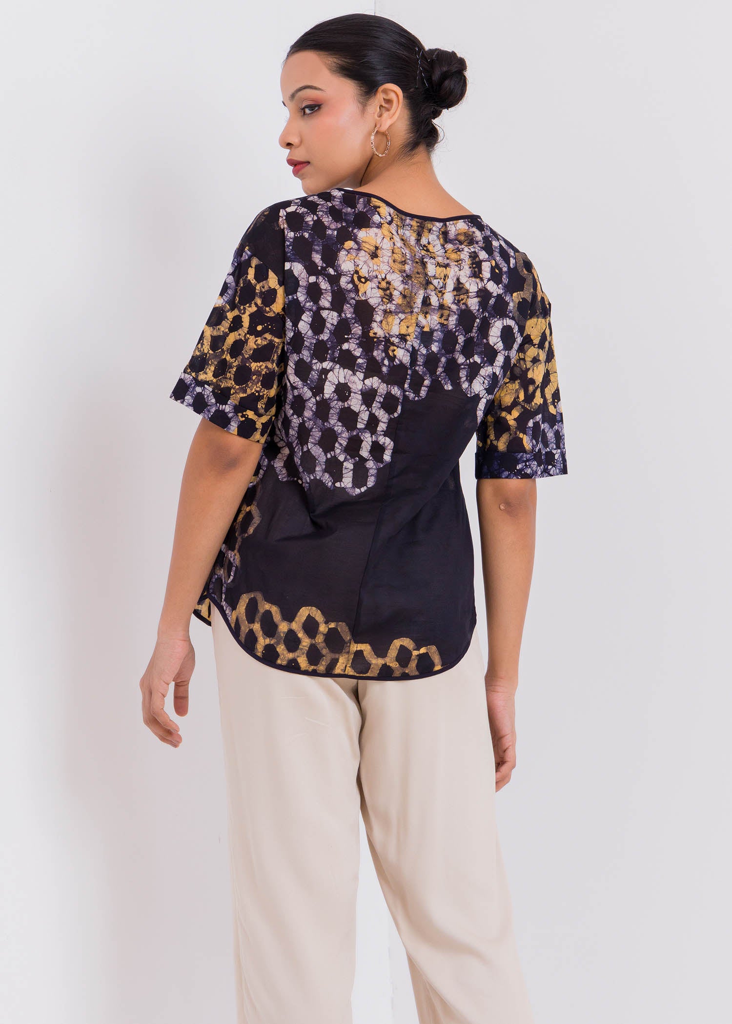 Batik Bee Hive Hand Printed Top