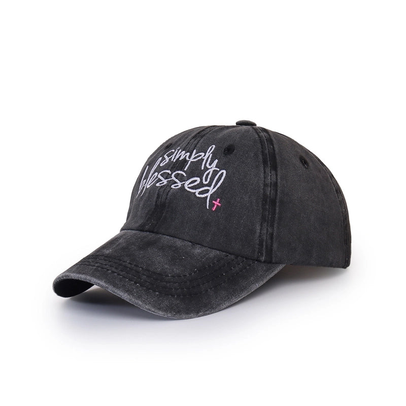 Wide-brimmed Washable Baseball Cap