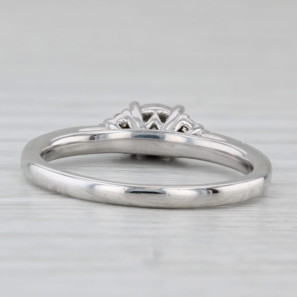 0.24ctw Round Diamond Engagement Ring 10k White Gold Size 7