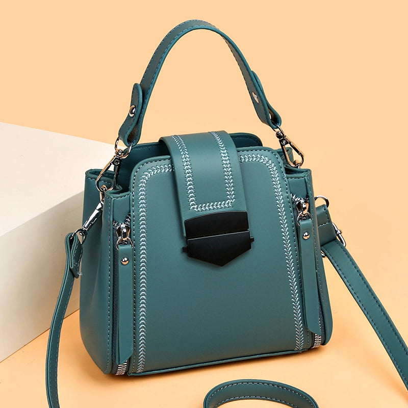 Women's Medium All Seasons Pu Leather Classic Style Handbag