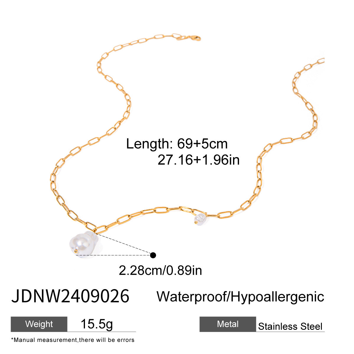 Jie Ding Stainless Steel Love Necklace Simple Earrings Titanium Steel Jewelry For Women