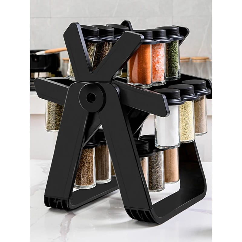 21 PCs Rotating Spice Organizer-14277With Stand