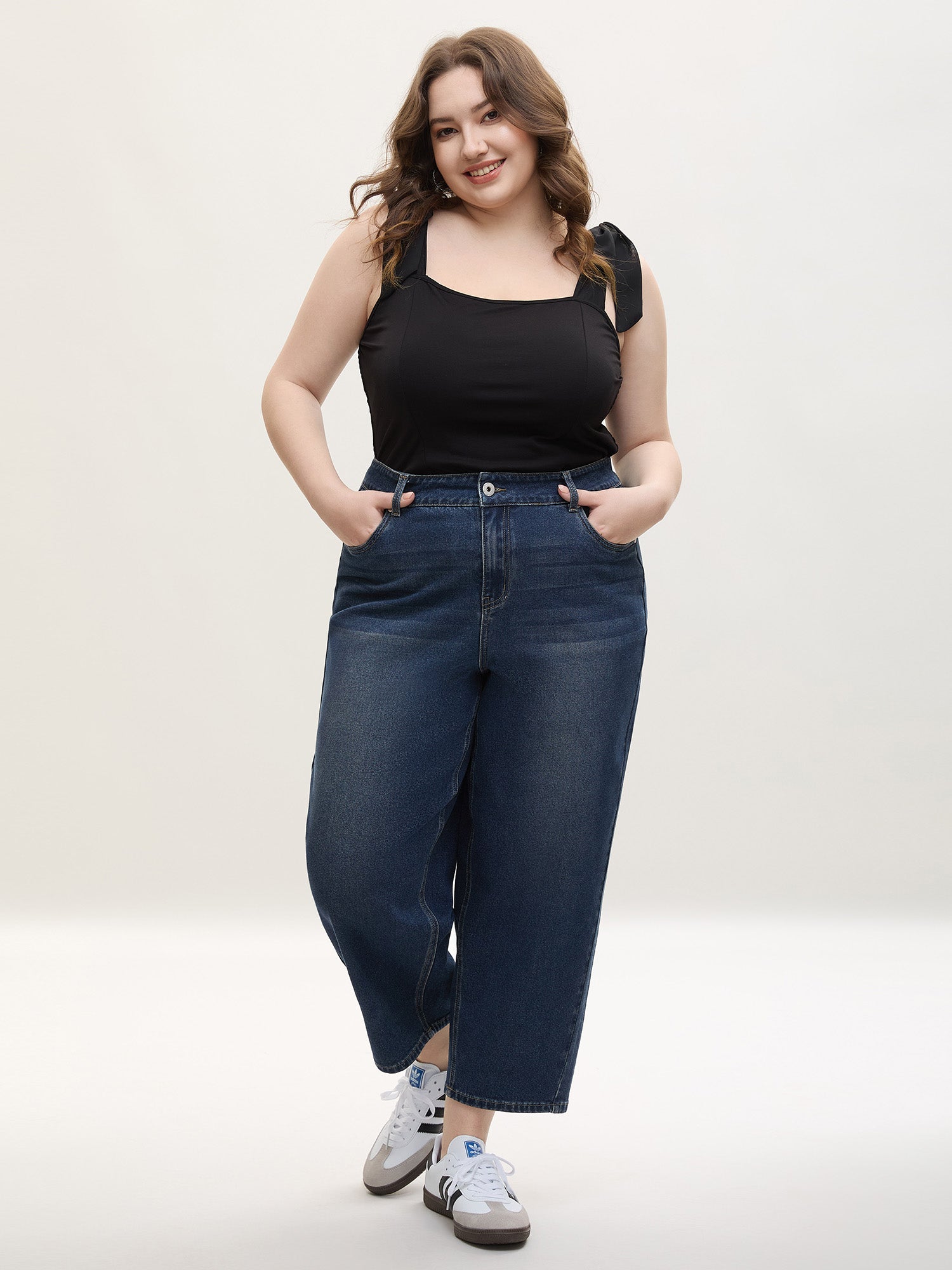 High Waist Sculpting Side Zipper Jeans