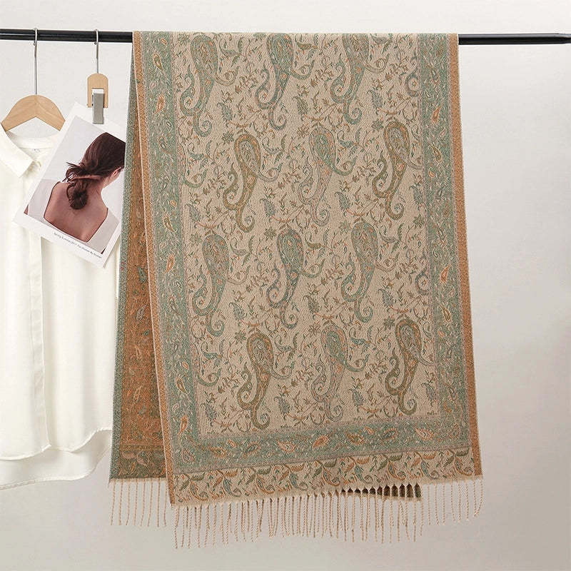 Women's Ethnic Style Minimalist Geometric Solid Color Polyester Scarf