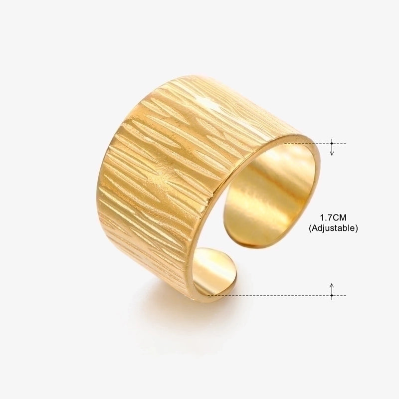3 Pieces Basic Classic Style Geometric Leaf Stainless Steel Plating Open Rings