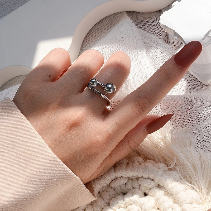 Fashion Solid Color 304 Stainless Steel 18K Gold Plated Plating Rings