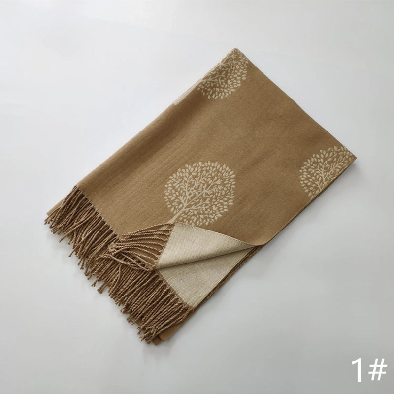 Women's Cute Sweet Printing Imitation Cashmere Polyester Scarf