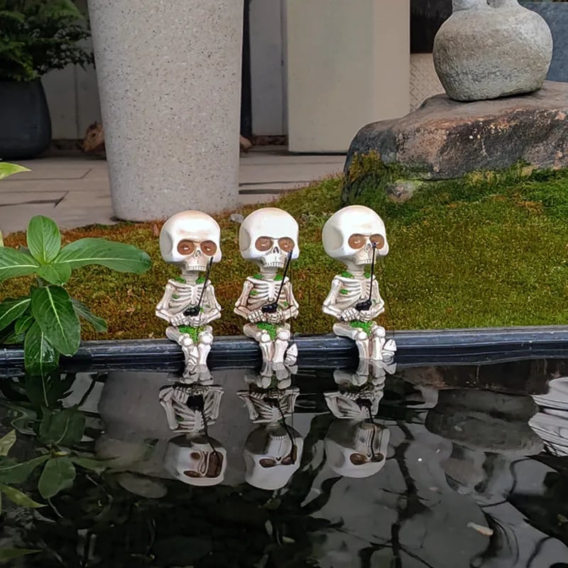 🔥Fishing Skeleton Garden Accessory