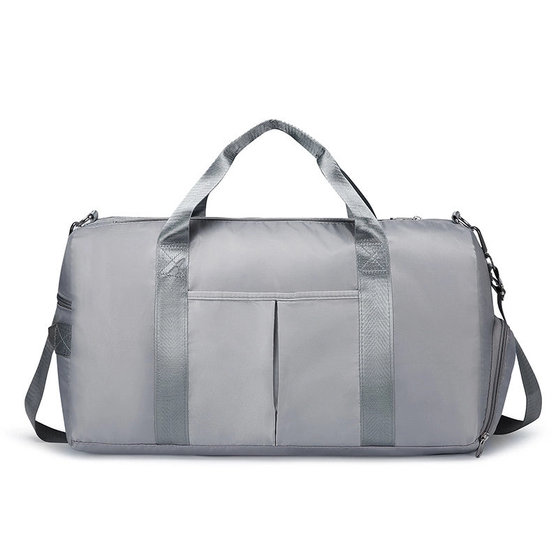 Unisex Classic Style Solid Color Nylon Travel Bags