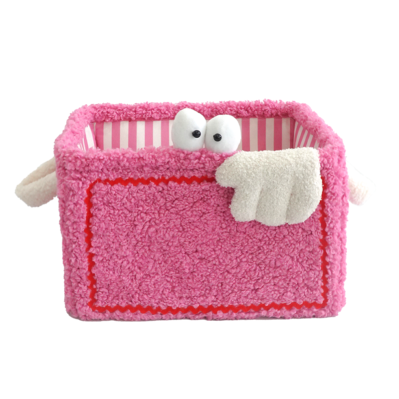 Colorful Little Monster Striped Foldable Storage Basket