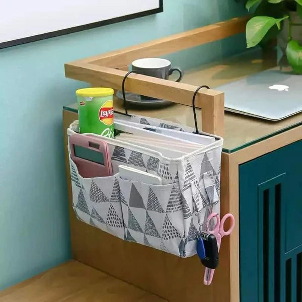 Bedside Hanging Organizer Pocket Canvas Storage Bag