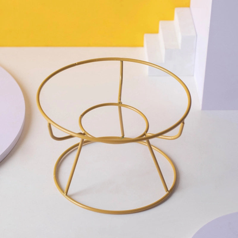 Pet Ceramic Bowl Cat Plate High Cat Food Plate Snack Plate Canned Plate Anti-cervical Spondylosis Anti-overturning Cat Bowl