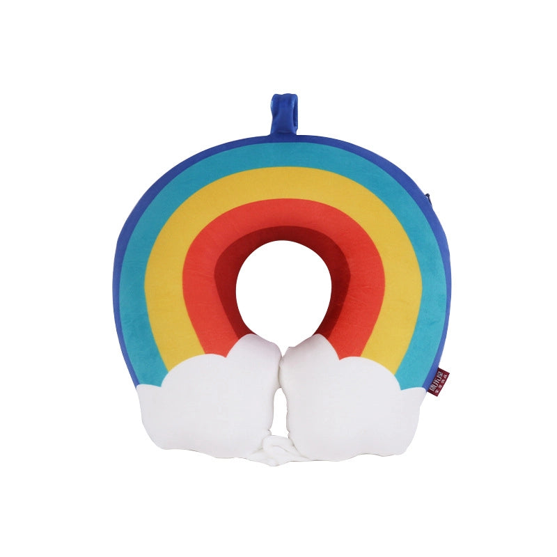 Cartoon Memory Cotton U-shaped Pillow Leisure House Travel Office Neck Pillow Slow Rebound Aircraft Travel Neck Pillow