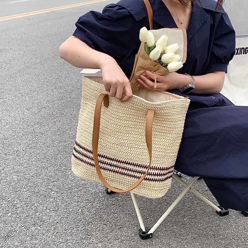 Women's Medium Spring&summer Straw Vacation Straw Bag