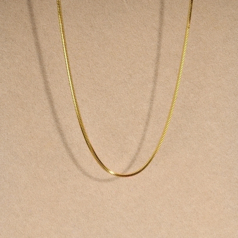 201 Stainless Steel Classic Style Plating Solid Color Necklace