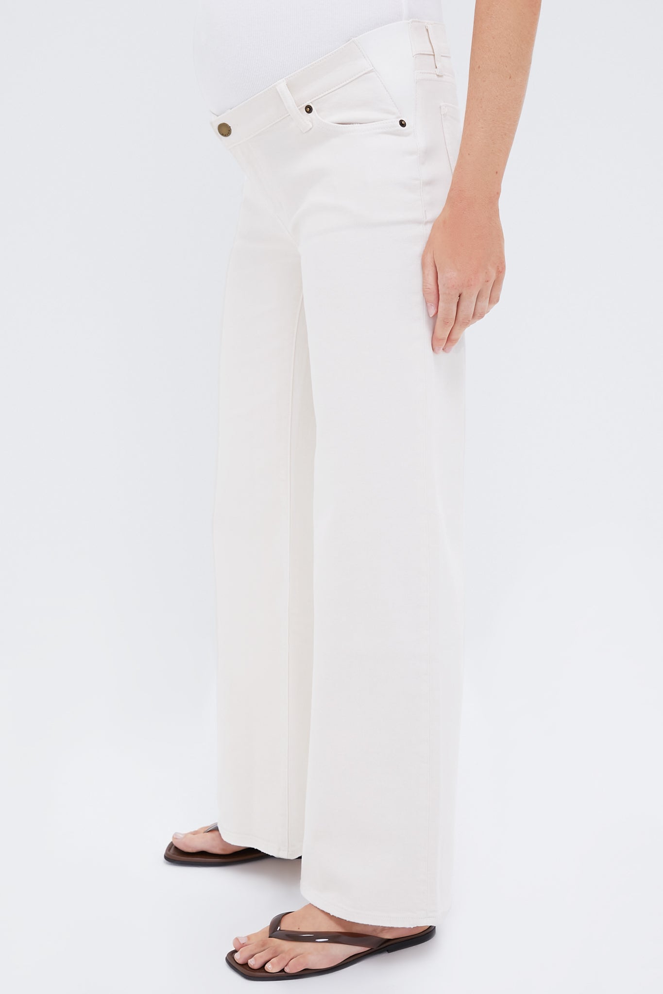 Vanilla The Maternity Wideleg Jean