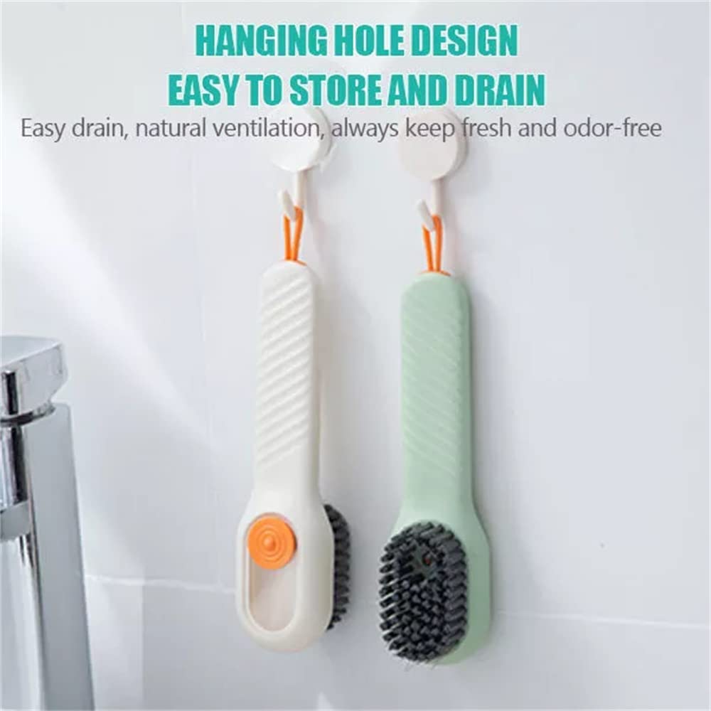 Multifunctional Liquid Shoe Brush. Press Type Soft Bristle Shoe Cleaning Brush