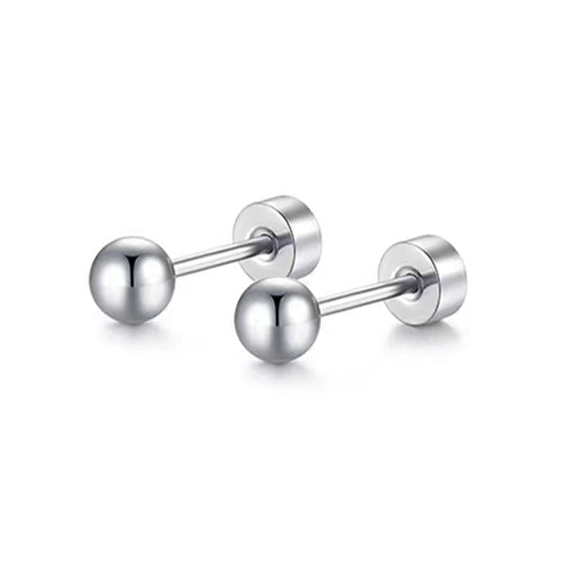 1 Pair Minimalist Moon Heart Shape Plating 304 Stainless Steel 18K Gold Plated Ear Studs