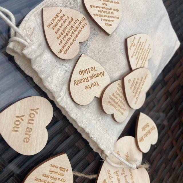 🎁(  49% OFF)🎁Why You Are My Friend Wooden Box and Heart Tokens