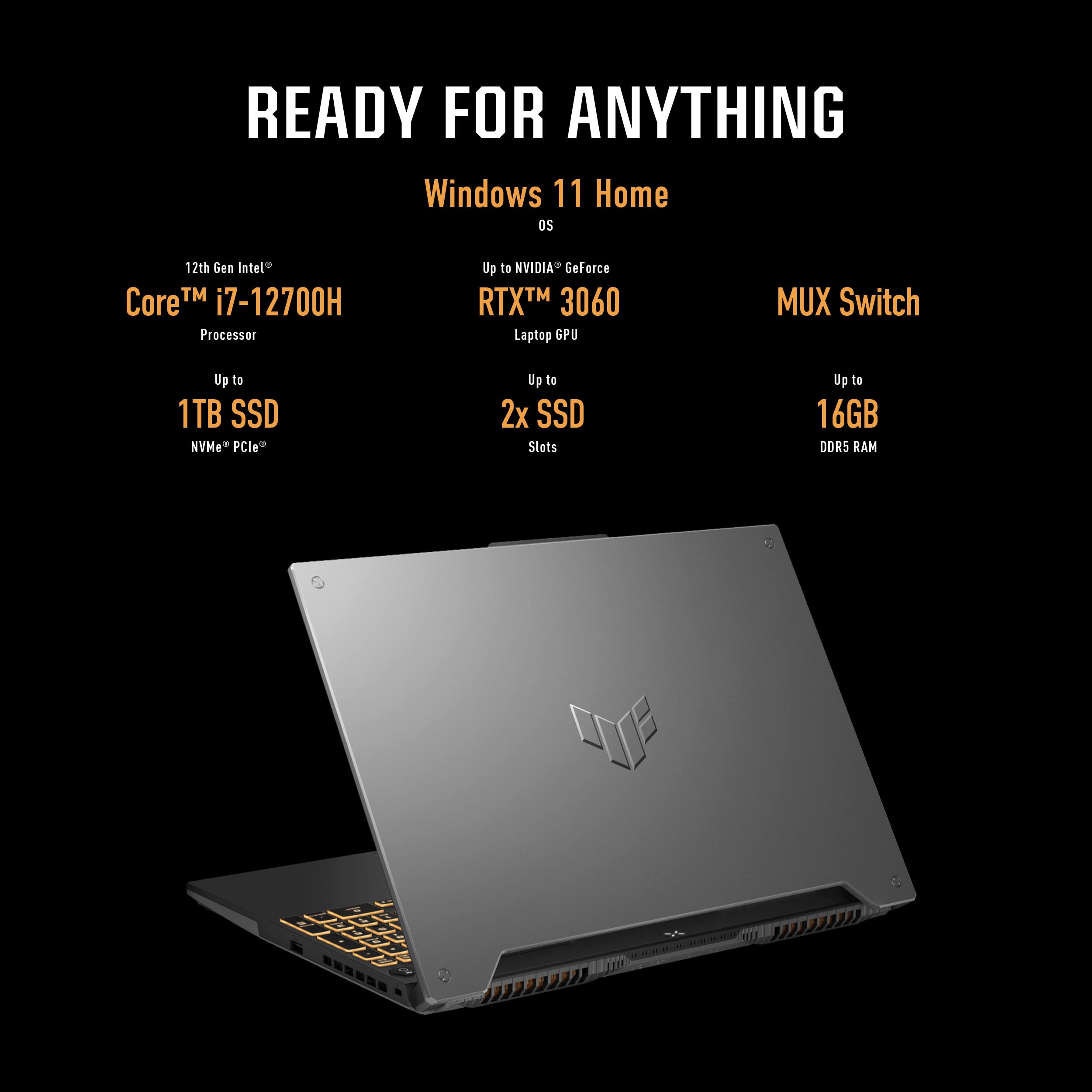 ASUS TUF Gaming F15 - Laptop para juegos