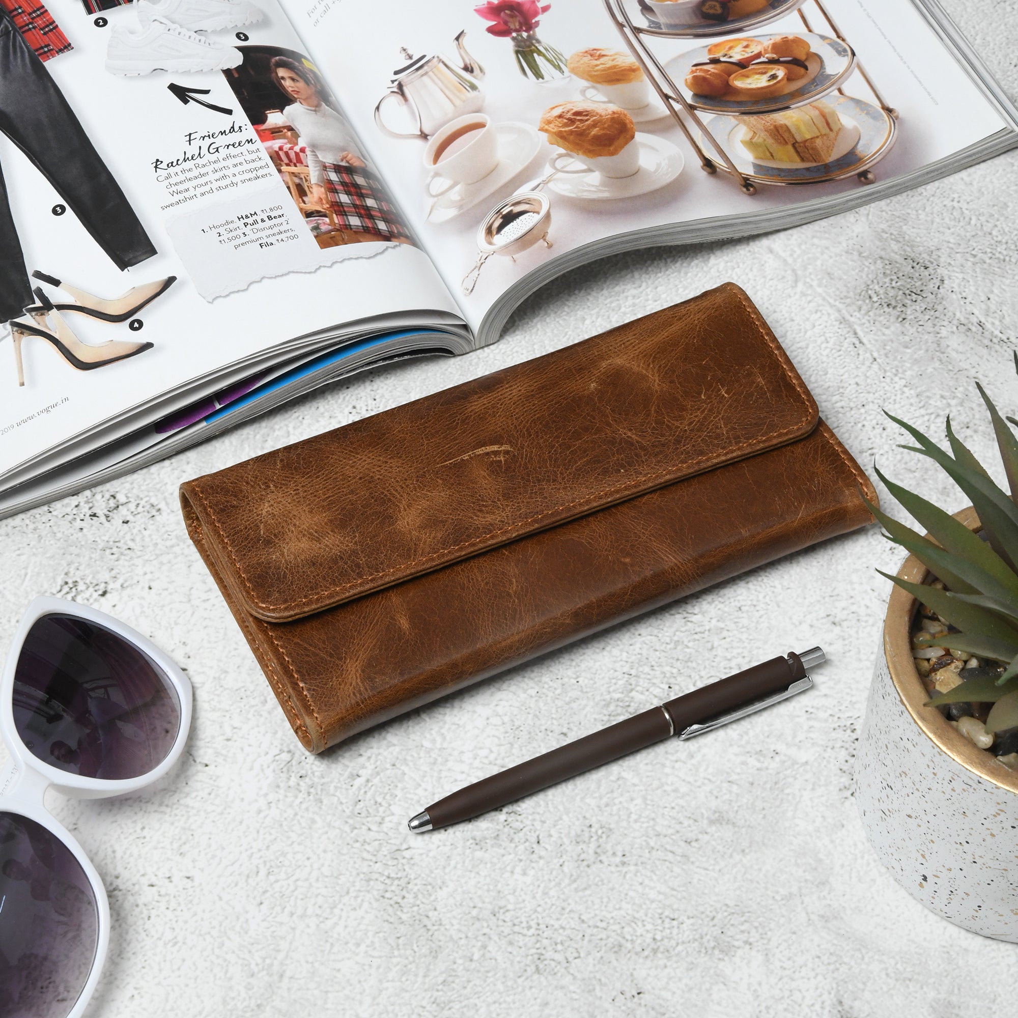 Women's Wallet- Tan Brown