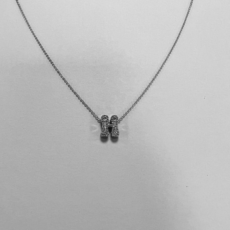 Minimalist Letter Copper Zircon Necklace In Bulk