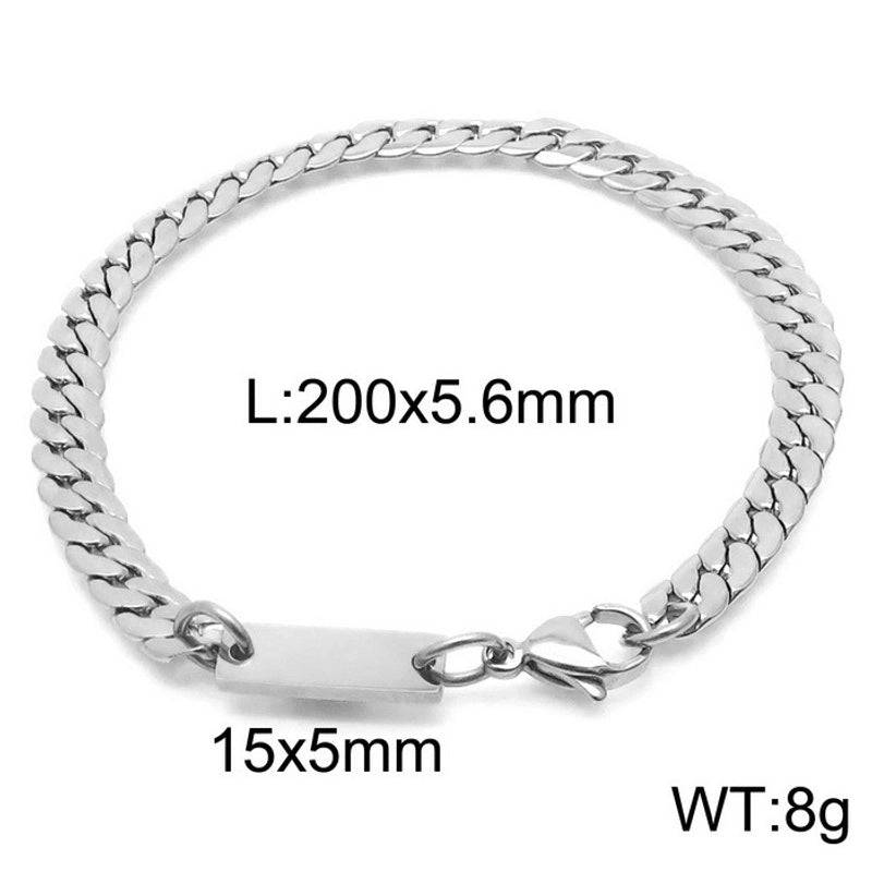 Jewelry Minimalist Geometric Stainless Steel 18K Gold Plated Bracelets Necklace