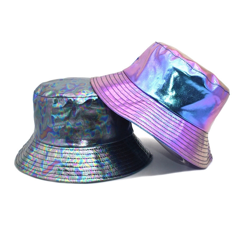 Unisex Casual Solid Color Flat Eaves Bucket Hat