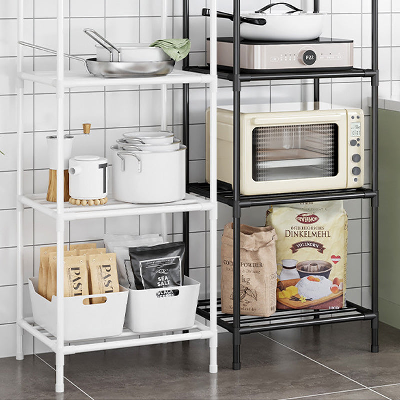 5-TIER KITCHEN ORGANIZER MICROWAVE STORAGE RACK PULLEY TROLLEY POT STORAGE BATHROOM SHELVES