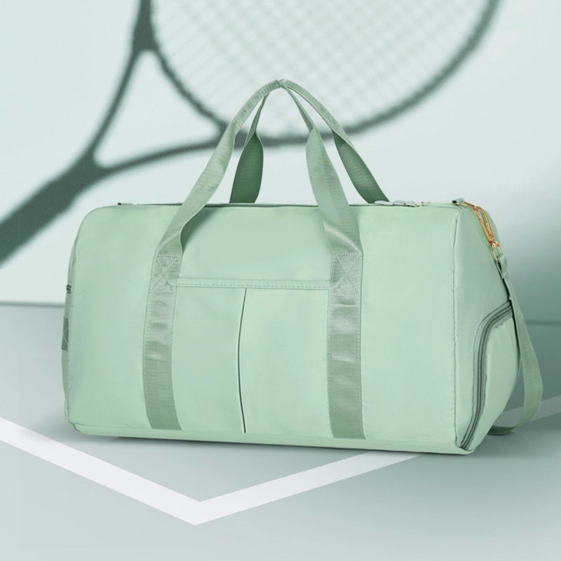 Unisex Sports Solid Color Nylon Waterproof Travel Bags